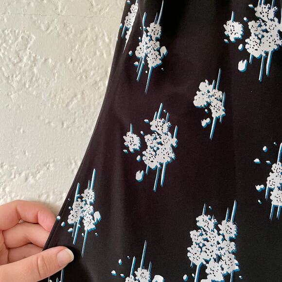 Derek Lam 10 Crosby Asymmetrical Hem Patterned Ruffle Mini Dress sz 8 - Picture 8 of 8